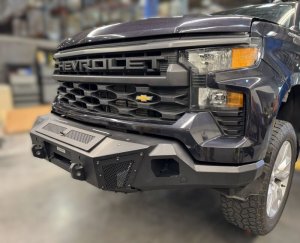 Chevrolet Silverado 1500 Bumper - Front - Go Rhino - BR6 - Textured Black - `22-`26